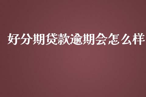 好分期贷款逾期会怎么样_https://www.fcdydaikuan.com_恒指期货直播_第1张