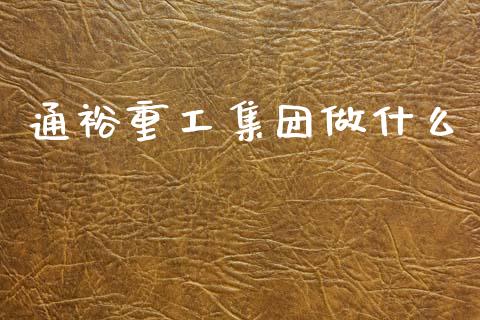 通裕重工集团做什么_https://www.fcdydaikuan.com_德指期货直播_第1张