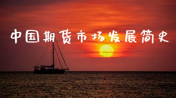 中国期货市场发展简史_https://www.fcdydaikuan.com_恒生指数直播室_第1张