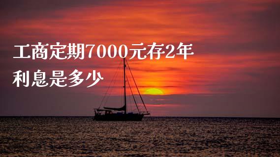 工商定期7000元存2年利息是多少_https://www.fcdydaikuan.com_德指期货直播_第1张