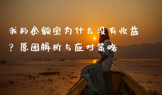 我的余额宝为什么没有收益？原因解析与应对策略_https://www.fcdydaikuan.com_黄金期货直播_第1张