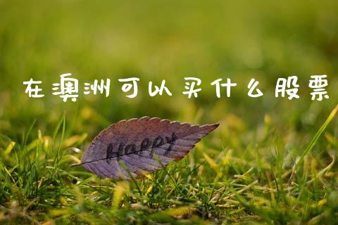 在澳洲可以买什么股票_https://www.fcdydaikuan.com_恒生指数直播室_第1张
