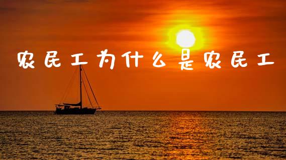 农民工为什么是农民工_https://www.fcdydaikuan.com_黄金期货直播_第1张