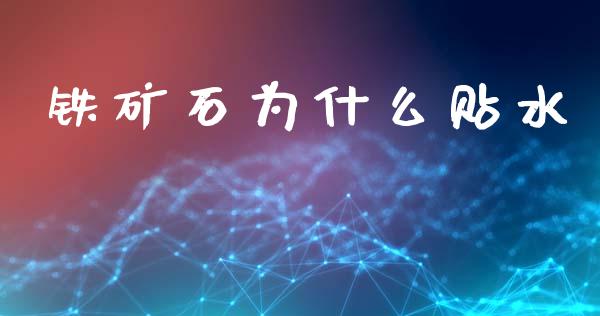 铁矿石为什么贴水_https://www.fcdydaikuan.com_恒指期货直播_第1张
