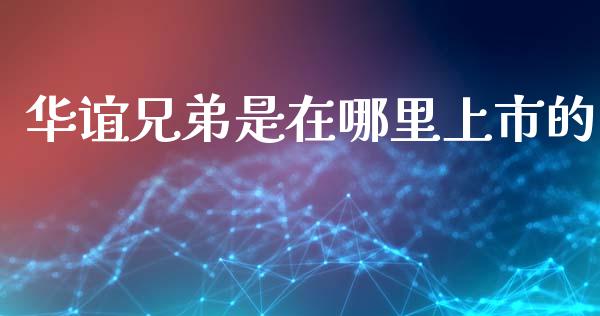 华谊兄弟是在哪里上市的_https://www.fcdydaikuan.com_恒指期货直播_第1张