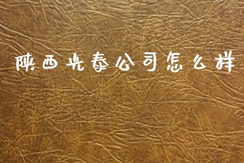 陕西光泰公司怎么样_https://www.fcdydaikuan.com_恒生指数直播室_第1张