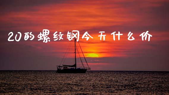 20的螺纹钢今天什么价_https://www.fcdydaikuan.com_黄金期货直播_第1张