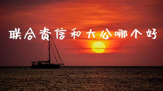 联合资信和大公哪个好_https://www.fcdydaikuan.com_恒生指数直播室_第1张