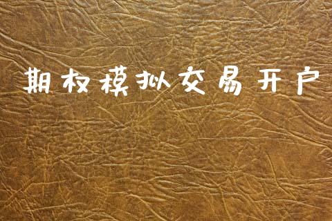 期权模拟交易开户_https://www.fcdydaikuan.com_恒指期货直播_第1张
