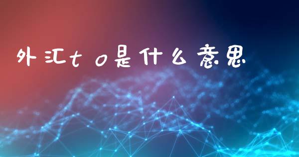 外汇t o是什么意思_https://www.fcdydaikuan.com_德指期货直播_第1张