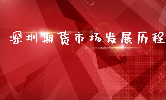 深圳期货市场发展历程_https://www.fcdydaikuan.com_恒指期货直播_第1张
