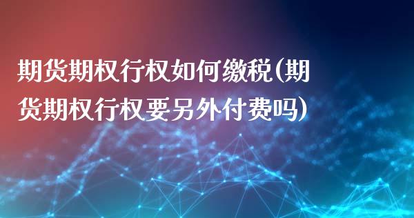 期货期权行权如何缴税(期货期权行权要另外付费吗)_https://www.fcdydaikuan.com_恒生指数直播室_第1张