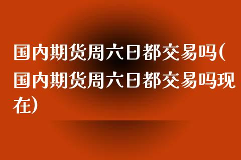 国内期货周六日都交易吗(国内期货周六日都交易吗现在)_https://www.fcdydaikuan.com_黄金期货直播_第1张