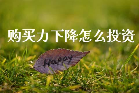 购买力下降怎么投资_https://www.fcdydaikuan.com_恒指期货直播_第1张