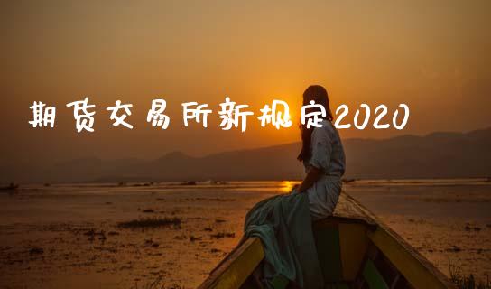 期货交易所新规定2020_https://www.fcdydaikuan.com_黄金期货直播_第1张