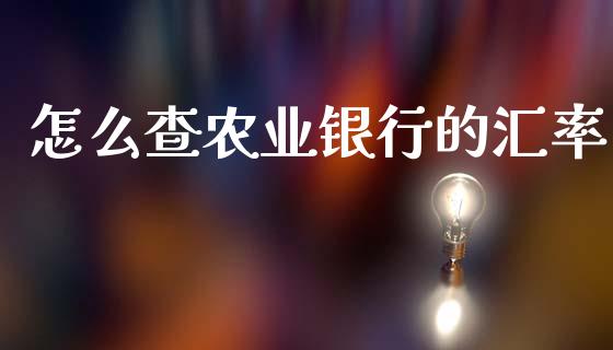 怎么查农业银行的汇率_https://www.fcdydaikuan.com_恒生指数直播室_第1张
