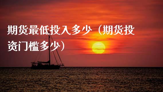 期货最低投入多少（期货投资门槛多少）_https://www.fcdydaikuan.com_德指期货直播_第1张