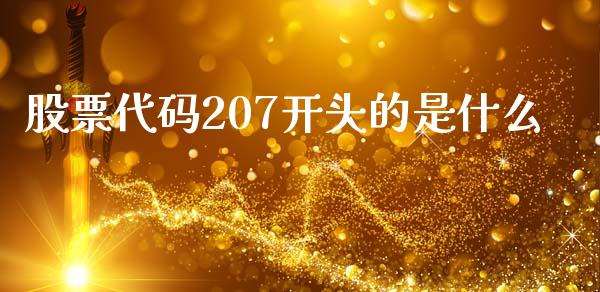 股票代码207开头的是什么_https://www.fcdydaikuan.com_恒生指数直播室_第1张