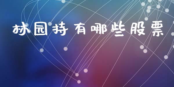 林园持有哪些股票_https://www.fcdydaikuan.com_黄金期货直播_第1张