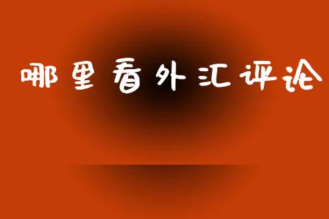 哪里看外汇评论_https://www.fcdydaikuan.com_恒指期货直播_第1张