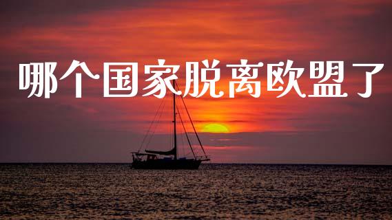 哪个国家脱离欧盟了_https://www.fcdydaikuan.com_恒指期货直播_第1张