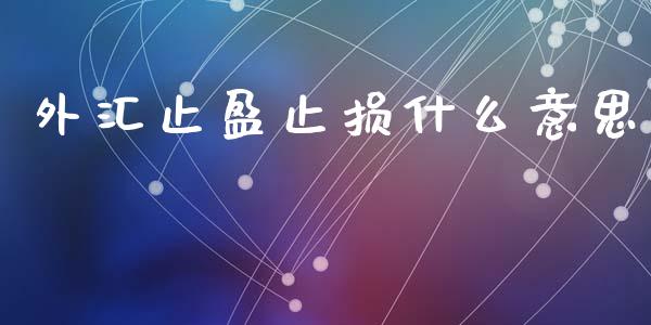 外汇止盈止损什么意思_https://www.fcdydaikuan.com_恒指期货直播_第1张