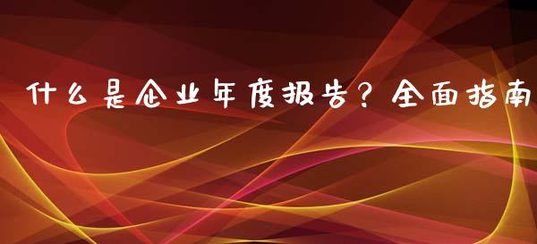 什么是企业年度报告？全面指南_https://www.fcdydaikuan.com_德指期货直播_第1张