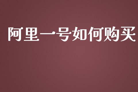 阿里一号如何购买_https://www.fcdydaikuan.com_黄金期货直播_第1张