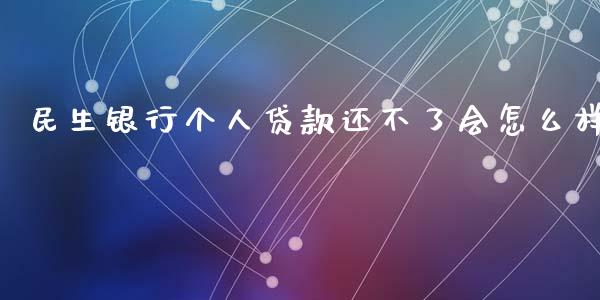 民生银行个人贷款还不了会怎么样_https://www.fcdydaikuan.com_恒指期货直播_第1张