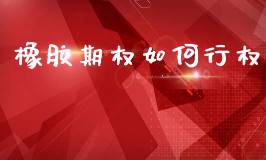 橡胶期权如何行权_https://www.fcdydaikuan.com_德指期货直播_第1张