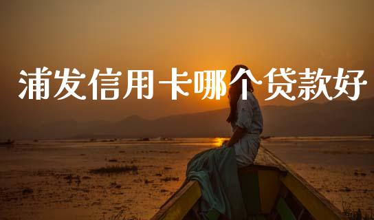 浦发信用卡哪个贷款好_https://www.fcdydaikuan.com_恒指期货直播_第1张
