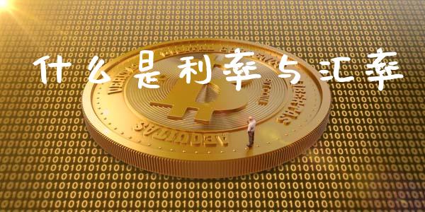 什么是利率与汇率_https://www.fcdydaikuan.com_恒指期货直播_第1张