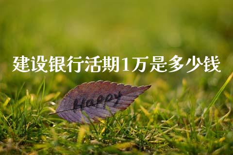 建设银行活期1万是多少钱_https://www.fcdydaikuan.com_黄金期货直播_第1张