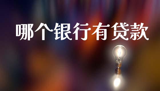 哪个银行有贷款_https://www.fcdydaikuan.com_恒指期货直播_第1张