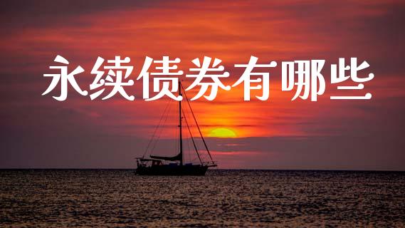 永续债券有哪些_https://www.fcdydaikuan.com_黄金期货直播_第1张