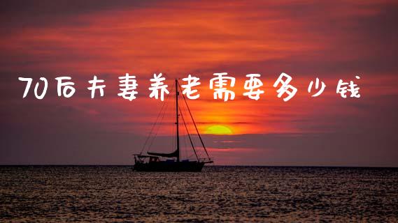 70后夫妻养老需要多少钱_https://www.fcdydaikuan.com_黄金期货直播_第1张