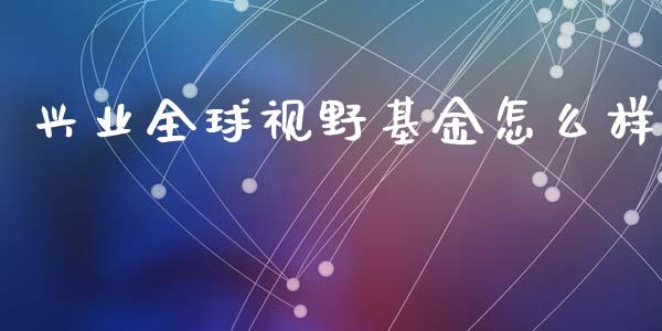 兴业全球视野基金怎么样_https://www.fcdydaikuan.com_黄金期货直播_第1张