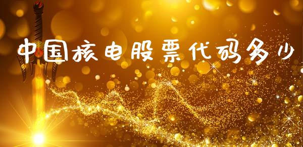 中国核电股票代码多少_https://www.fcdydaikuan.com_黄金期货直播_第1张