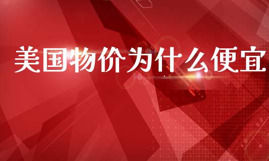 美国物价为什么便宜_https://www.fcdydaikuan.com_恒指期货直播_第1张