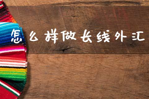 怎么样做长线外汇_https://www.fcdydaikuan.com_恒生指数直播室_第1张