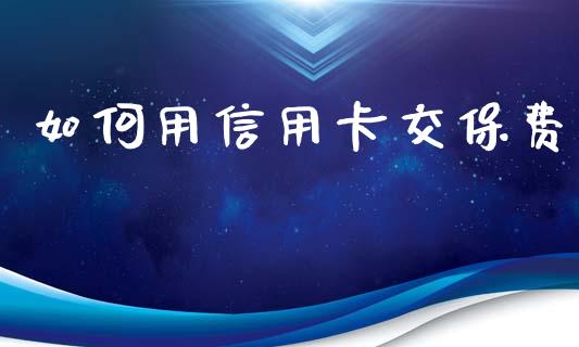 如何用信用卡交保费_https://www.fcdydaikuan.com_恒指期货直播_第1张