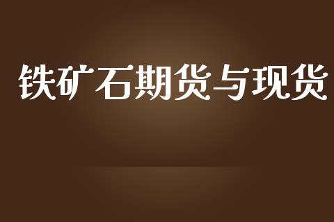 铁矿石期货与现货_https://www.fcdydaikuan.com_恒指期货直播_第1张