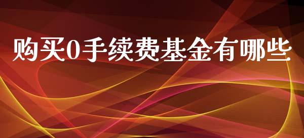 购买0手续费基金有哪些_https://www.fcdydaikuan.com_恒生指数直播室_第1张