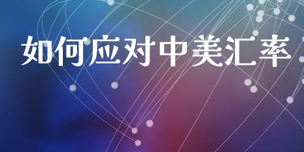 如何应对中美汇率_https://www.fcdydaikuan.com_恒指期货直播_第1张