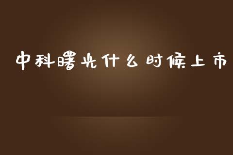 中科曙光什么时候上市_https://www.fcdydaikuan.com_恒指期货直播_第1张