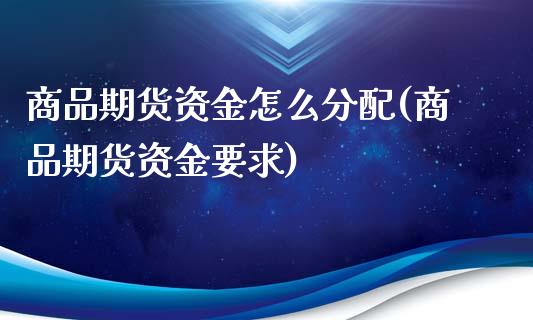 商品期货资金怎么分配(商品期货资金要求)_https://www.fcdydaikuan.com_德指期货直播_第1张