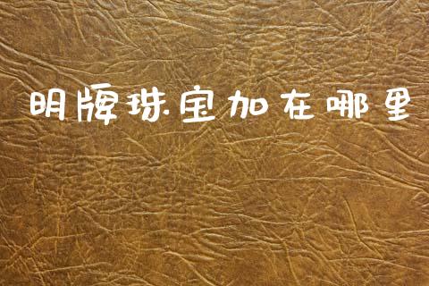 明牌珠宝加在哪里_https://www.fcdydaikuan.com_黄金期货直播_第1张