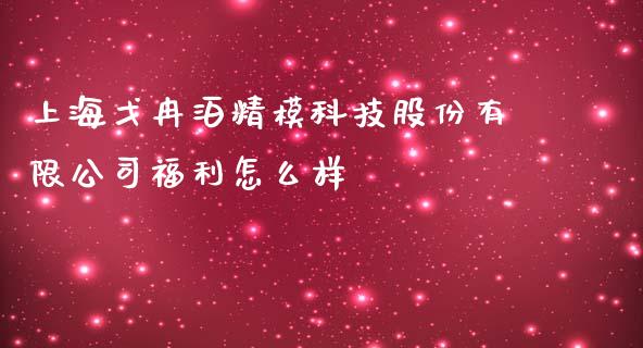 上海戈冉泊精模科技股份有限公司福利怎么样_https://www.fcdydaikuan.com_黄金期货直播_第1张