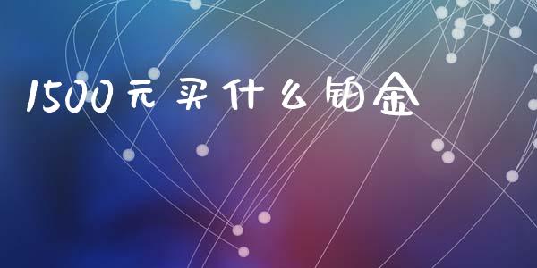 1500元买什么铂金_https://www.fcdydaikuan.com_恒生指数直播室_第1张