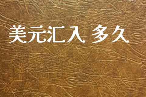 美元汇入 多久_https://www.fcdydaikuan.com_恒生指数直播室_第1张